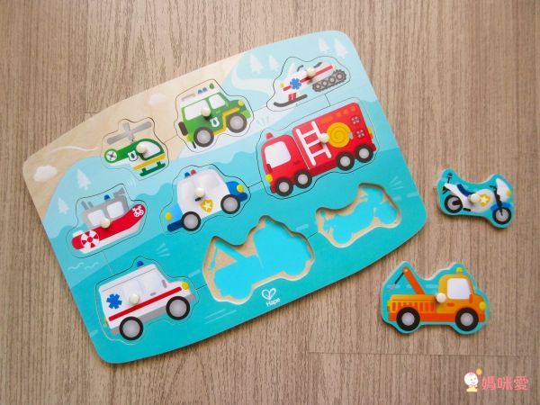 德國【Hape】天然實木質感立體拼圖 ✖ 配對拼圖