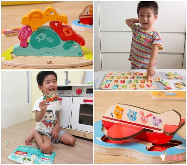 德國【Hape】天然實木質感立體拼圖 ✖ 配對拼圖