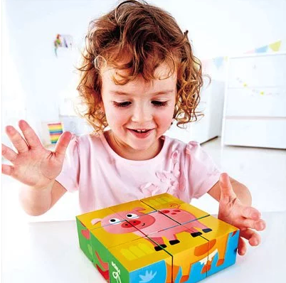 德國【Hape】天然實木質感立體拼圖 ✖ 配對拼圖