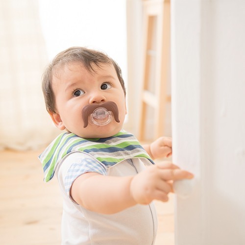 星星條紋小王子圍兜