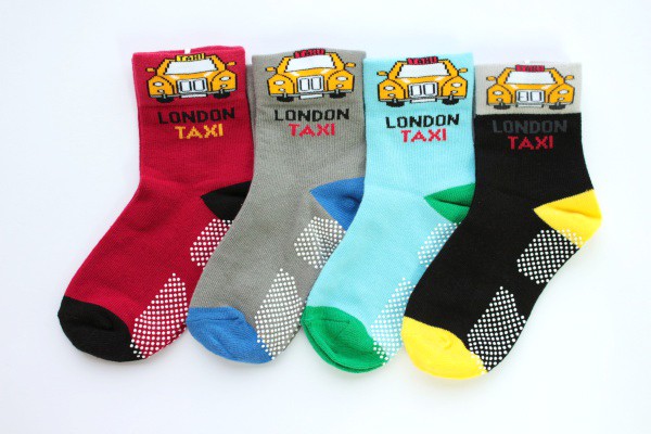 車車寬口止滑童襪