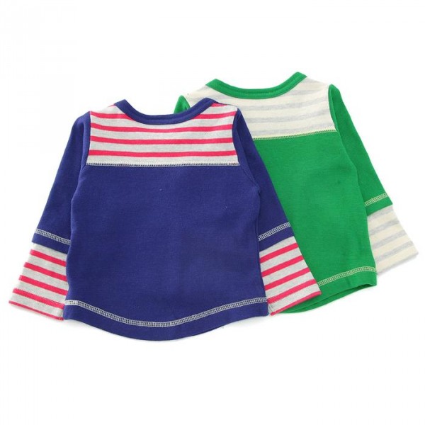  mother goose 假兩件純棉長袖 T