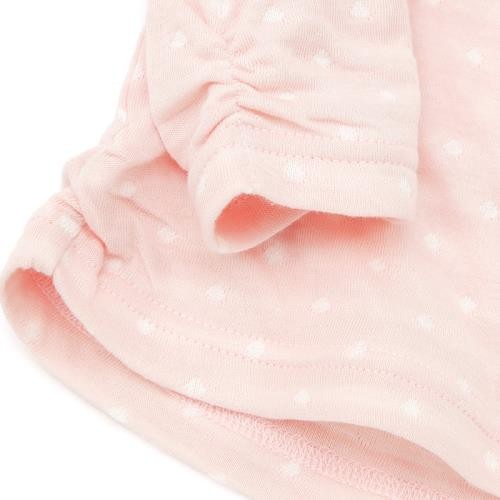 Biquette小蝴蝶結縮袖接結天竺棉 T