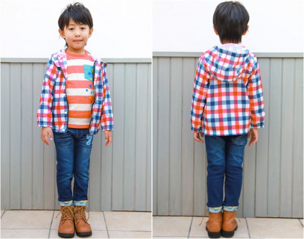 Bobson純棉條紋星星長袖 T