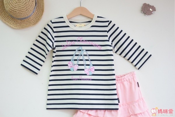 日本千趣會 印花七分袖純棉長T恤