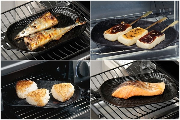 日本 OIGEN 日本製一般型鑄鐵烤魚盤