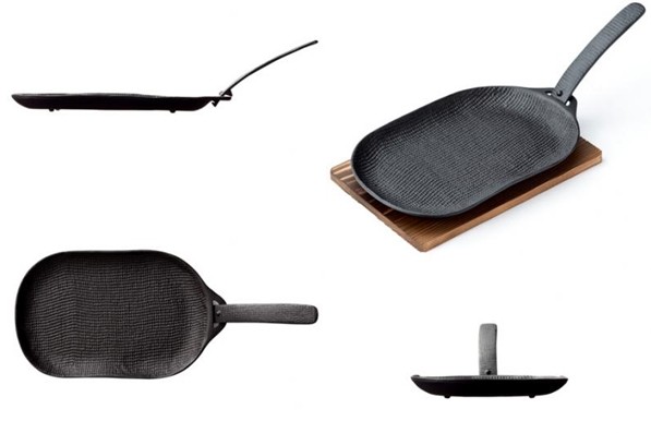 日本 OIGEN 日本製一般型鑄鐵烤魚盤