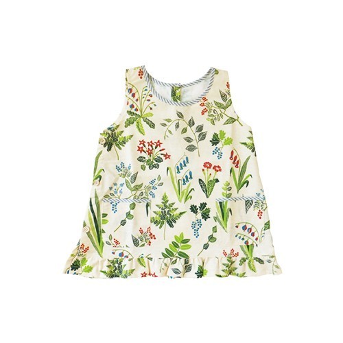 英倫花卉兒童圍裙