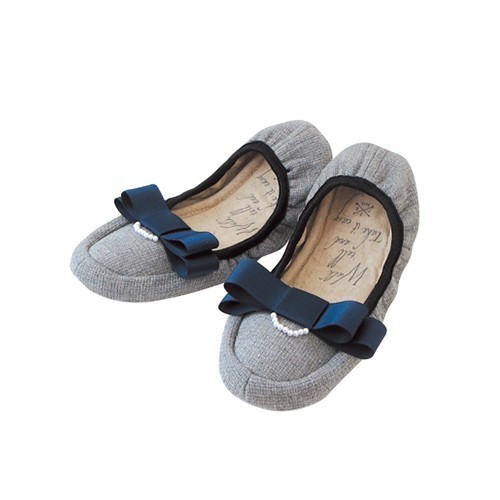 Pearl Ribbon 珍珠優雅攜帶型室內拖鞋