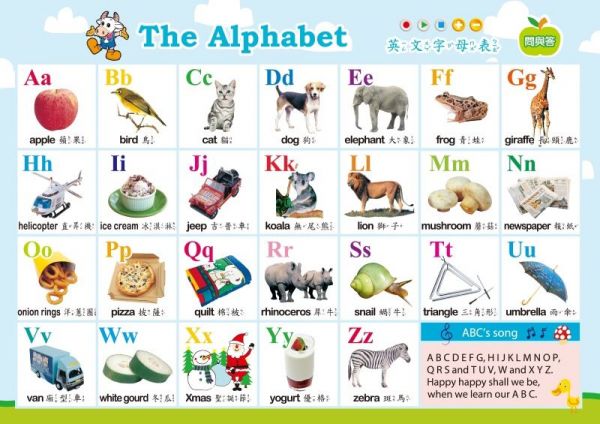 小牛津 - 啟蒙數學音樂點讀寶盒(內附虎筆)-『獨家送』ABC+ㄅㄆㄇ點讀掛圖-共2張