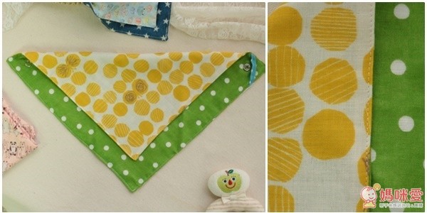 黃圈圈x綠白點點