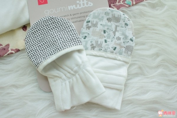 天然有機棉的美國 goumikids 嬰兒睡袍、防抓手套