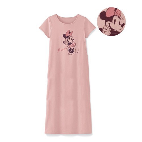 迪士尼哺乳親子短袖長洋裝