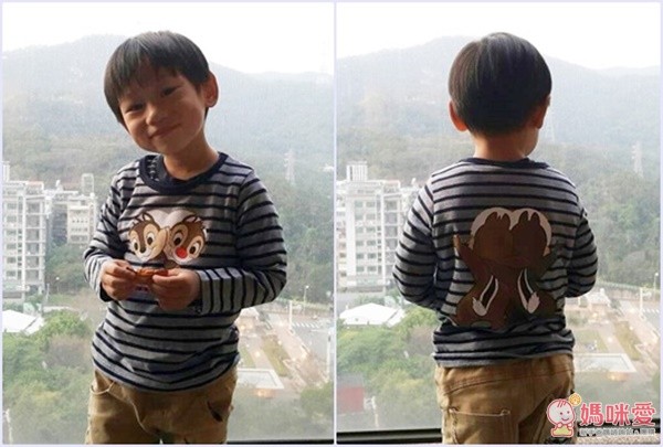 日本千趣會迪士尼條紋印花長袖 T 恤