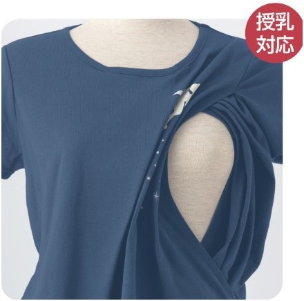 迪士尼哺乳親子短袖長洋裝