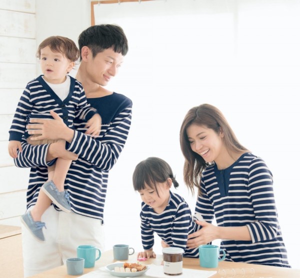 日本千趣會經典條紋親子上衣