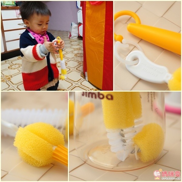 Beans life 前端彎曲型奶瓶用清潔刷