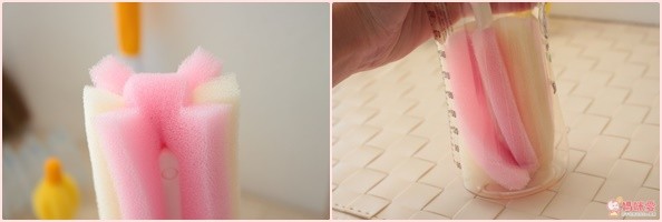 日本製 Beans life 站立式塑膠奶瓶用清潔刷