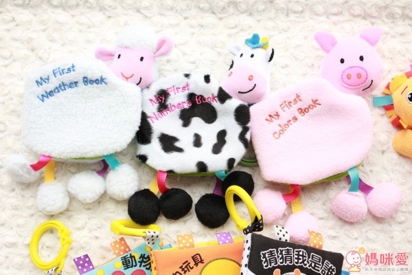 寶寶的動物鈴鐺布書:感覺認知(羊)+認識數字(牛)+認識顏色(豬)