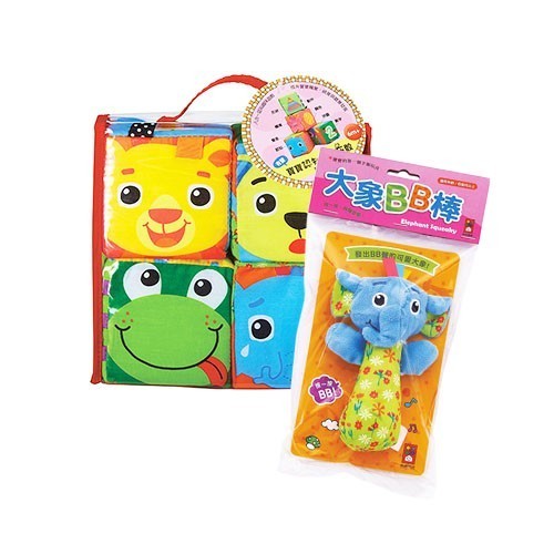 大象 BB 棒+認知遊戲布骰 兩入組