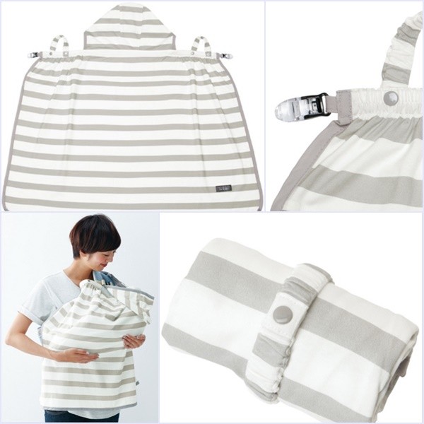 日本 Benesse ✖ Urban Research Doors合作款 5way 推車蓋巾：條紋