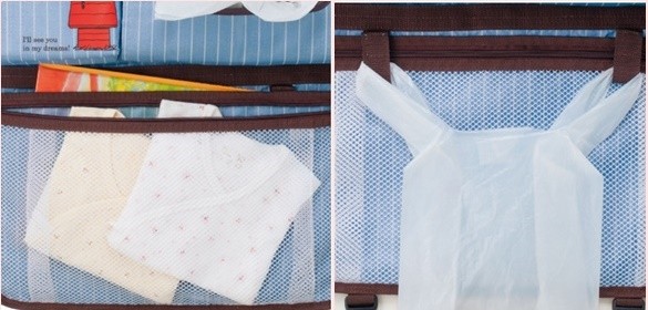 日本 Benesse 史努比車用收納袋