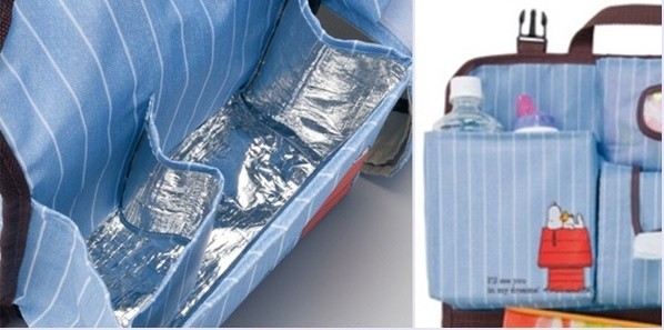 日本 Benesse 史努比車用收納袋