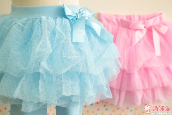 Toridory 大蝴蝶結蛋糕紗裙七分內搭褲