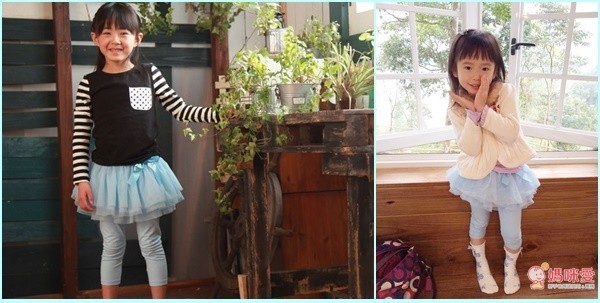 Toridory 大蝴蝶結蛋糕紗裙七分內搭褲