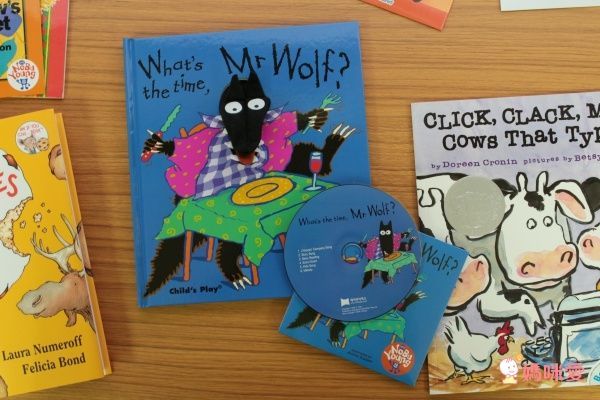 麥克兒童外文書店 - 廖彩杏老師有聲書-WHATS TIME MR WOLF/書+CD