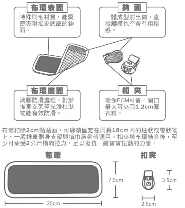 台灣設計製造 樂立扣 背巾小物