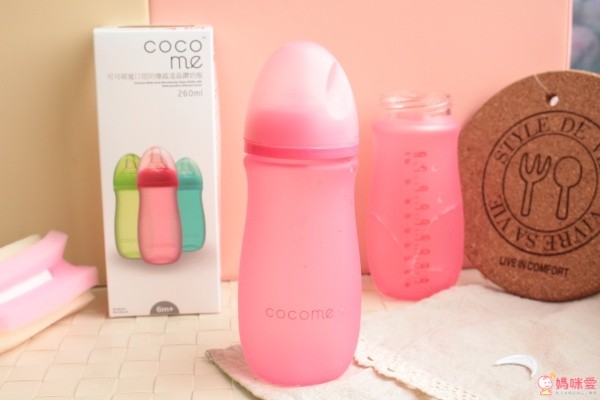  cocome 可可萌防爆感溫晶鑽奶瓶" width=
