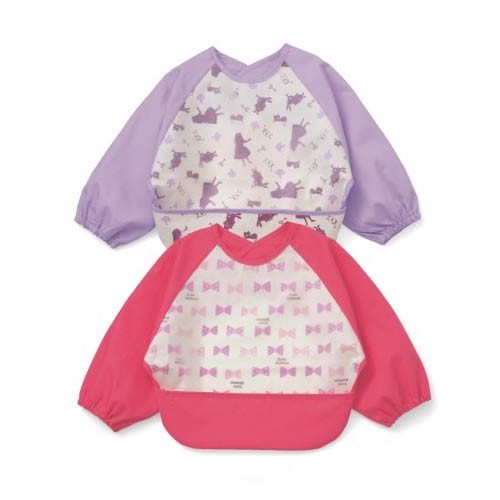 長袖防水圍兜兩件組