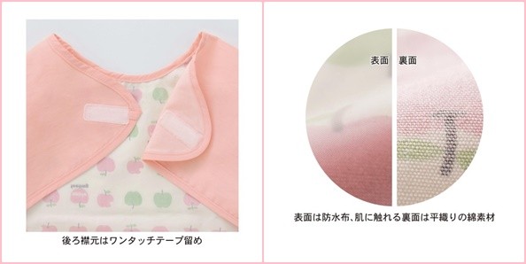 長袖防水圍兜兩件組