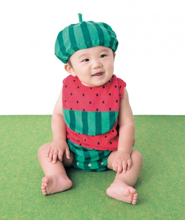 petit Editer 起毛織物造型圍兜