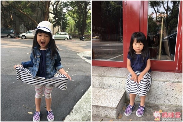 Lily ivory 假兩件條紋優雅棉質洋裝