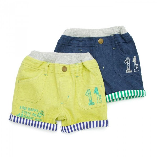 mother goose 棉質五分丈反折短褲