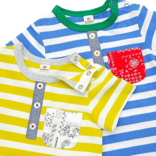  La Chiave 條紋短袖棉 T