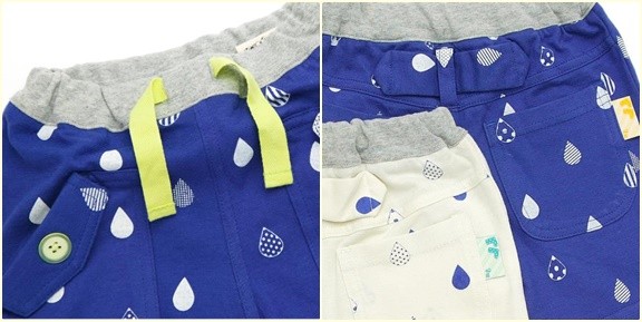 mother goose 小雨滴抽繩純棉短褲