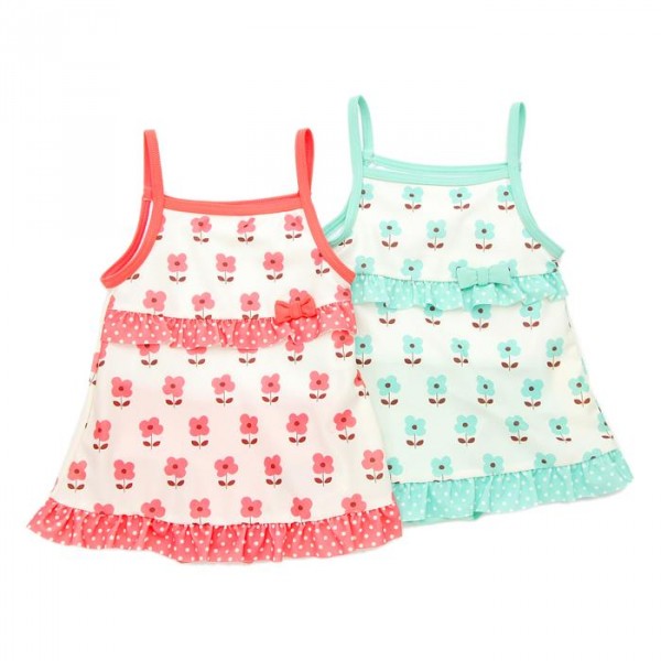 Youpi ! 點點花洋裝式泳衣