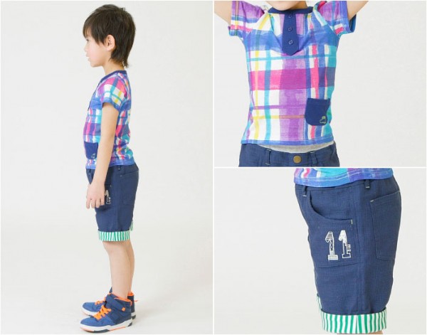 mother goose 棉質五分丈反折短褲