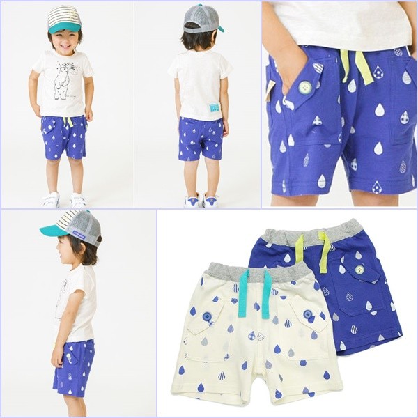 mother goose 小雨滴抽繩純棉短褲