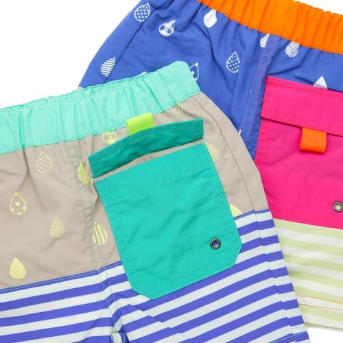 mother goose 雨滴條紋海灘泳褲