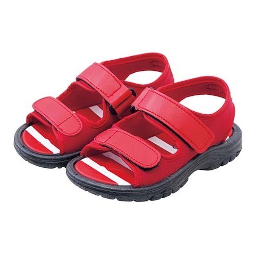 日本 Combi 魔鬼氈運動風小童涼鞋（藍、紅）