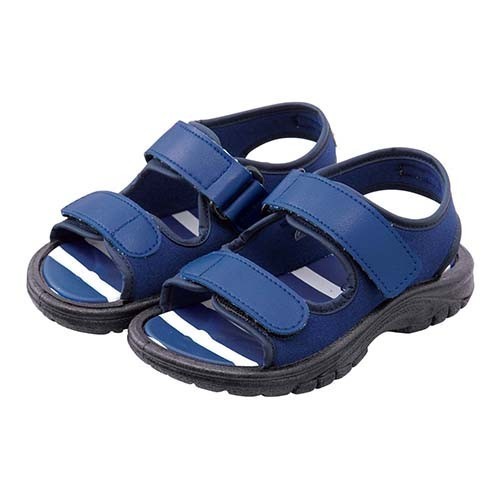 日本 Combi 魔鬼氈運動風小童涼鞋（藍、紅）