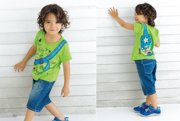 天竺棉雙面印刷短袖上衣兩件組（白+灰）