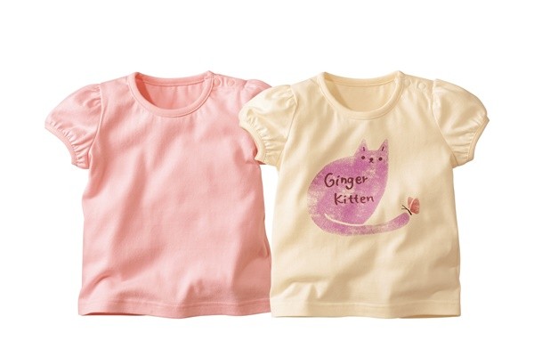 天竺棉女寶公主袖上衣兩件組