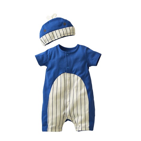 日本 Nissen 天竺棉附帽子造型連身衣