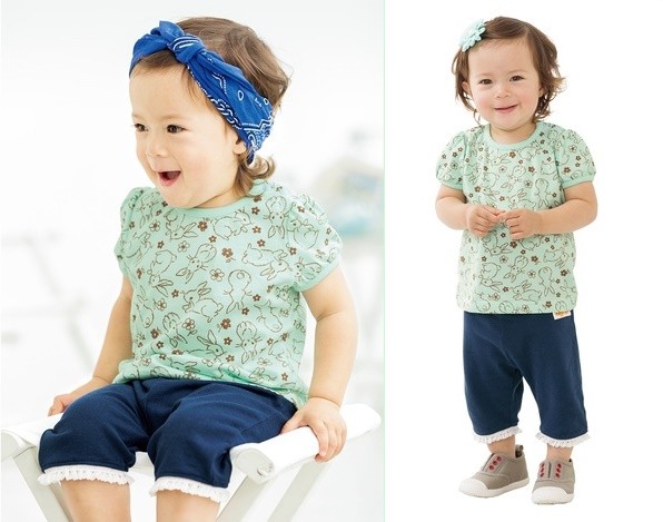 天竺棉女寶公主袖上衣兩件組