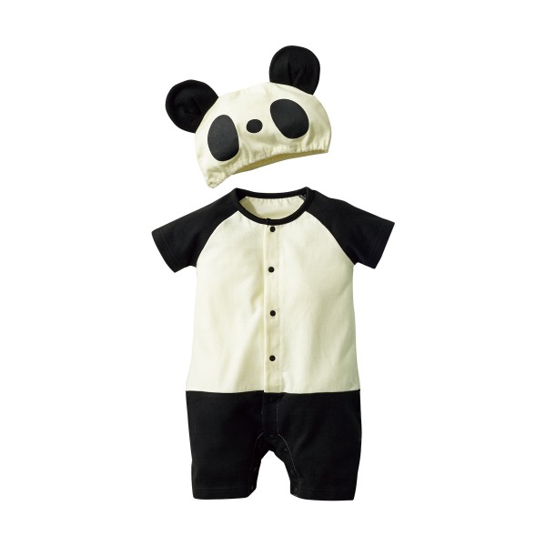 日本 Nissen 天竺棉附帽子造型連身衣